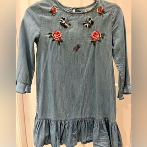 Zara Girls Denim Dress